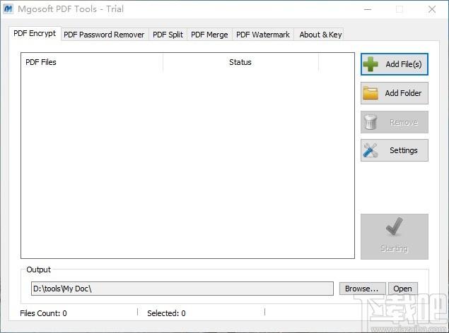 Mgosoft PDF Tools下载,PDF工具箱,PDF加密