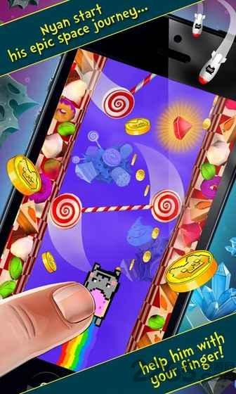 彩虹猫太空旅行游戏下载,彩虹猫太空旅行,冒险游戏,闯关游戏