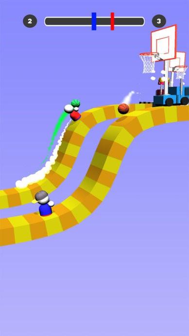 画个篮球快跑官方版下载,画个篮球快跑,闯关游戏,3d游戏